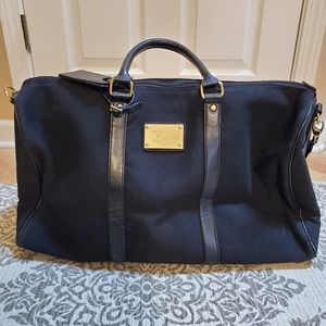 Victoria's Secret black canvas large duffel bag